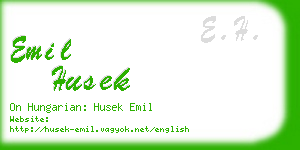 emil husek business card